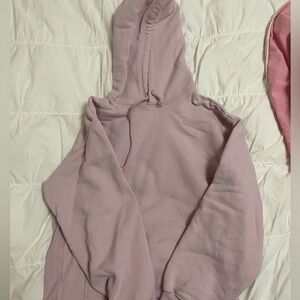 Pink aritzia boyfriend hoodie size xs